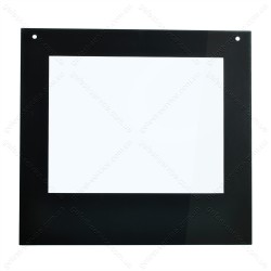 Наружное стекло духовки 498×474 плиты GRETA 1470 выпуском 2011-2022 год (съемные кронштейны)